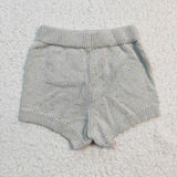 Gray Pocket Woollen Shorts