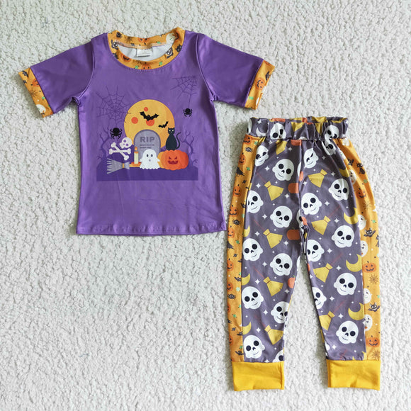 Promotional Rip Ghost Pumpkin Boys Halloween Outfits