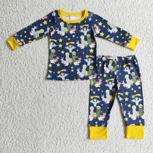 Jesus Navy Boys Christmas Pajamas