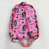 Cowgirl Boots Hot Pink Backpack