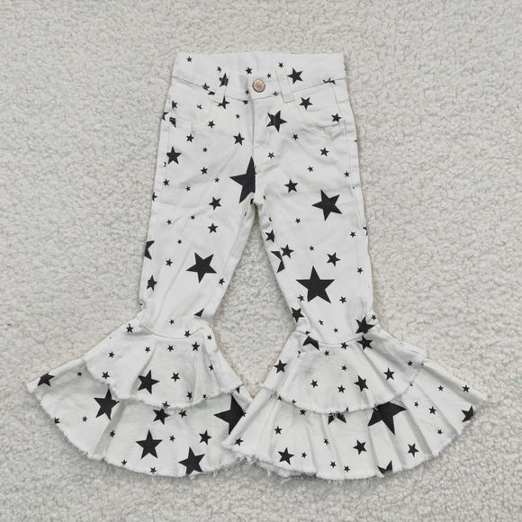 Stars White Flared Girls Jeans Pants