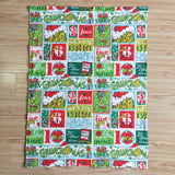 Cartoon Red Green Christmas Blankets