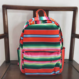 Red Green Stripe Backpack