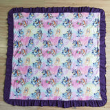 Cartoon Dogs Purple Blankets