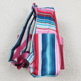 Red Blue Stripe Backpack