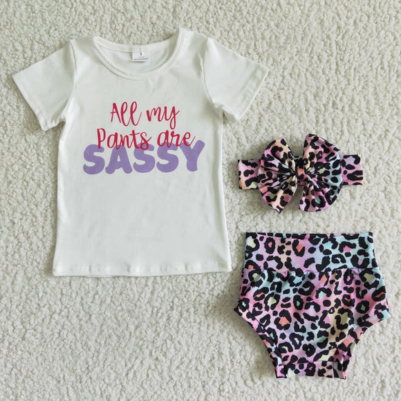 Sassy Leopard Print Bummies Sets