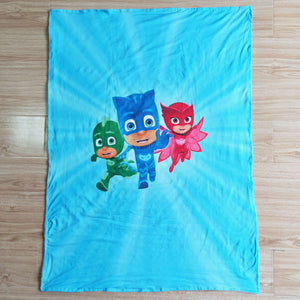 Cartoon Sky Blue Baby Blankets