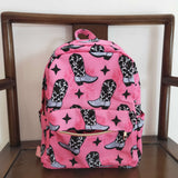 Cowgirl Boots Hot Pink Backpack