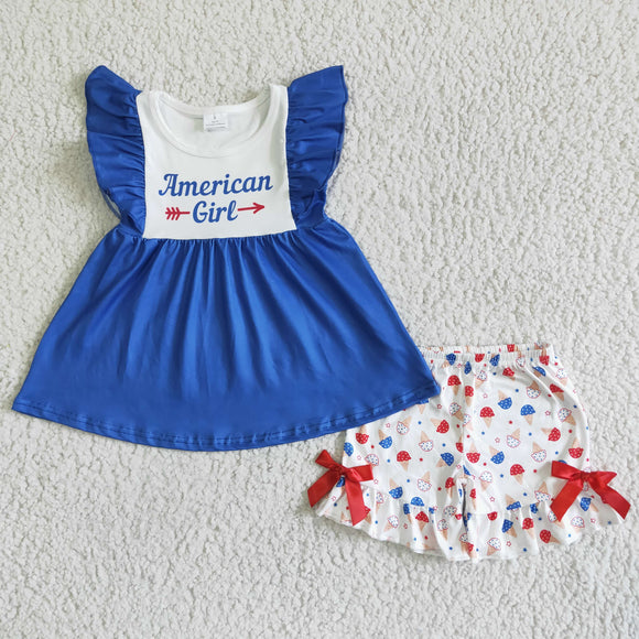 Promotional Popsicle American Girl Girls 4th of July Outfits