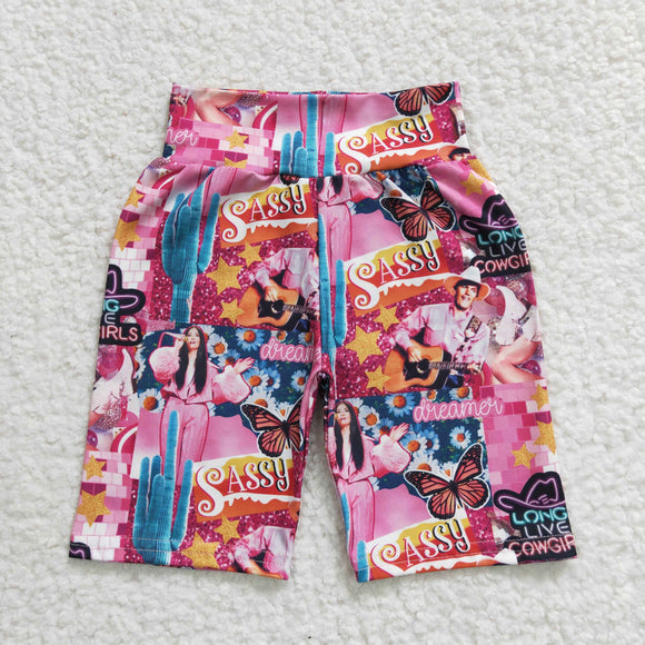 Sassy Dream Pink Girls Cycling Shorts