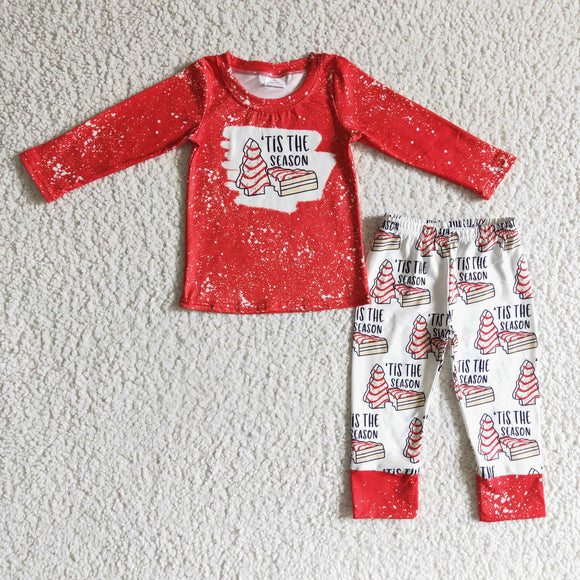 Tis the season Letters Red Boys Christmas Outfits