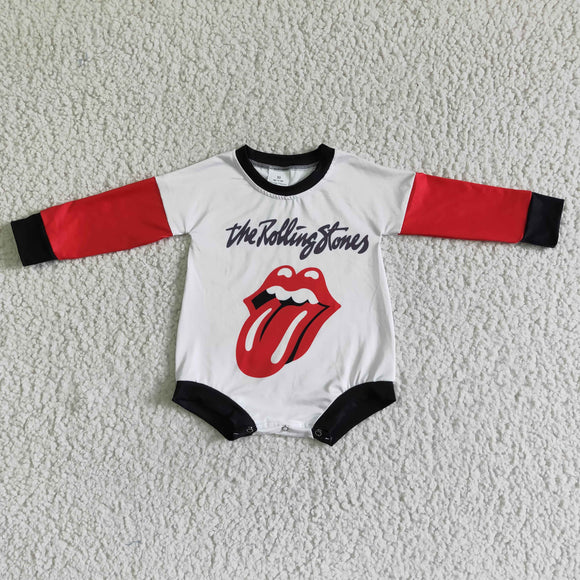 Promotional Red Black Patchwork White Girls Fall Romper