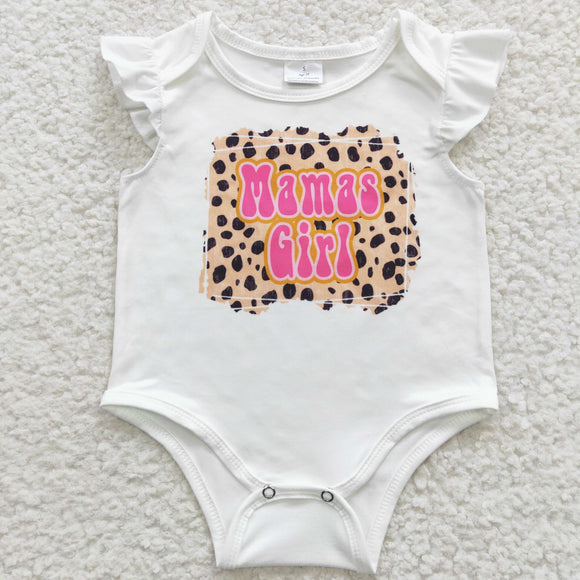 Mamas Girl White Girls Summer Romper