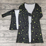 Adults Spiderweb Black Mommy & Me Cardigan Halloween Top