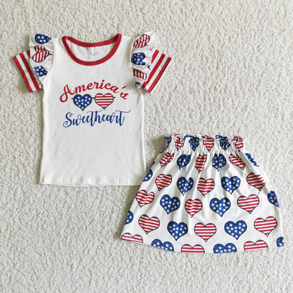 Promotional America Sweetheart Sunglasses Girls 4th of July Outfits