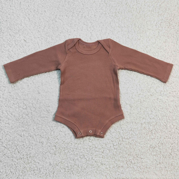 Solid Pink Thread Cotton Fall Romper