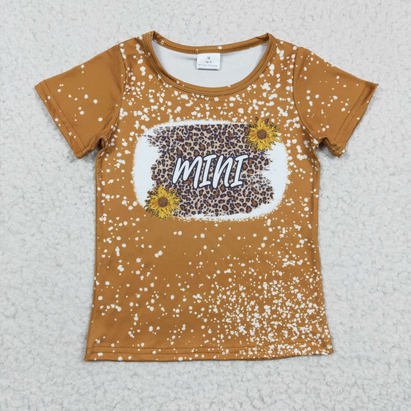 MINI Sunflower Brown Short Sleeve Top Mommy & Me