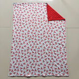 Red Crawfish White Blankets