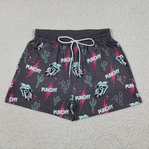 Punchy Cactus Dark Gray Adult Shorts
