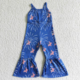 Stars Firework Blue 4th of July Jumpsuit 01