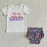 Sassy Leopard Print Bummies Sets