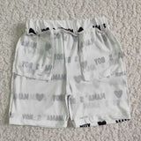 White Mama's Boy Shorts