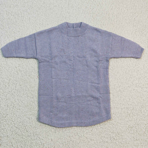 Buttons Blue Soft Kids Sweaters