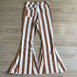 Adult Mommy & Me Chocolate Stripe Flared Jeans Pants