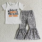 Boo Bats White Girls Halloween Outfits