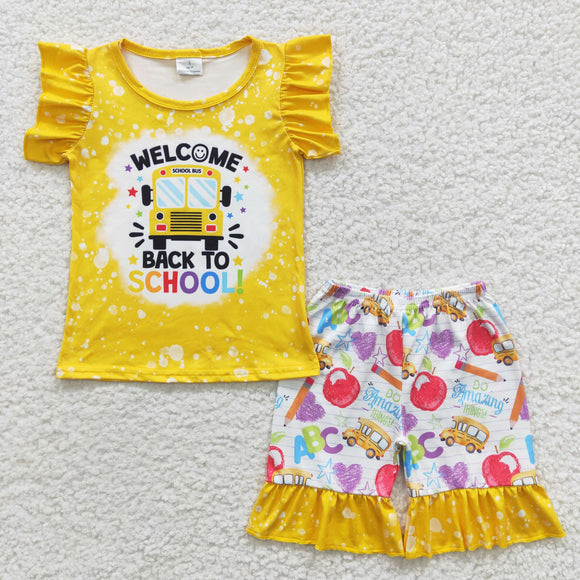 Bus Yellow Girls Back to School Outfits
