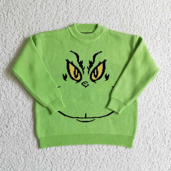 Smile Green Sweaters Kids Christmas Top