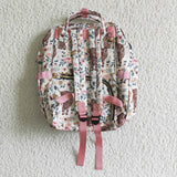 Floral Cow Diaper Bag