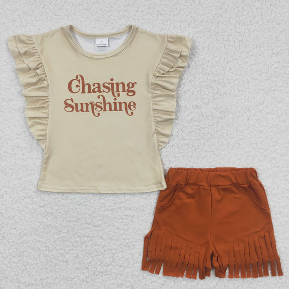 Chasing Sunshine Girls Shorts Sets