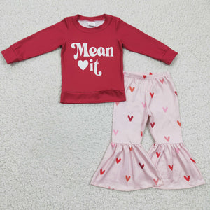 Mean Love IT Red Girls Valentine Outfits