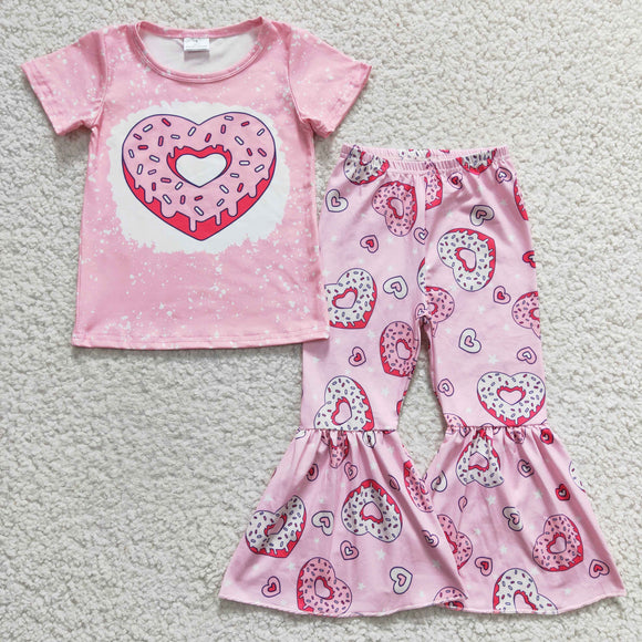 Love Donut Pink Girls Valentine Outfits