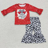 Promotional Happy Valentine Day Love Heart Girls Valentine Outfits