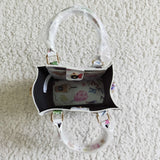 Cartoon Castle White Shoulder Bag