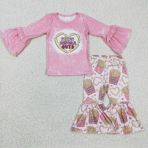 Fries Before Guys Letters Pink Girls Valentine Outfits