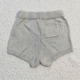 Gray Pocket Woollen Shorts