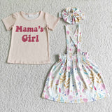 Mamas Girl Floral Girls Skirt Sets