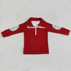 Promotional Bus Tree Polo Boys Christmas Tops