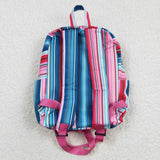 Red Blue Stripe Backpack