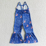 Stars Firework Blue 4th of July Jumpsuit 01