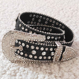 Diamond Black Kids Belt
