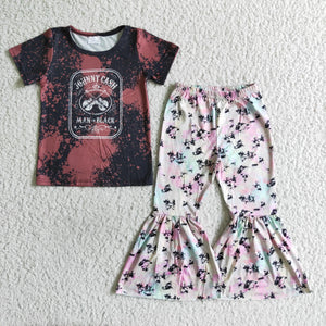 Promotional Guitar Girls Short Sleeve+Trousers Sets