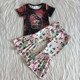 Promotional Guitar Girls Short Sleeve+Trousers Sets