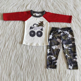 Promotional Camo Truck Boys Christmas Outfits