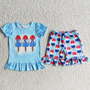 Promotional USA Popsicle Girls 4th of July Outfits