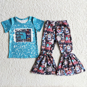 Promotional Singer Girls Short Sleeve+Trousers Sets