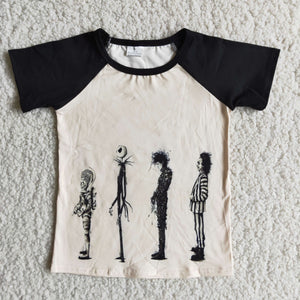 Ghost Black Boys Halloween Top